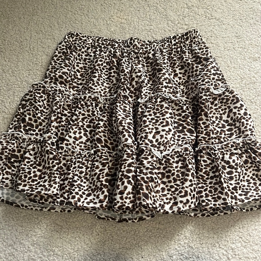 Animal print skirt